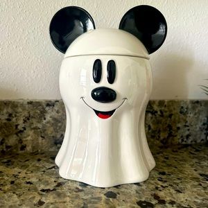 Ghost Mickey cookie jar